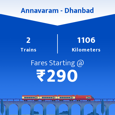 Annavaram To Dhanbad Trains